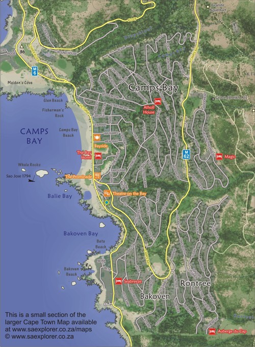 Free Camps Bay Map