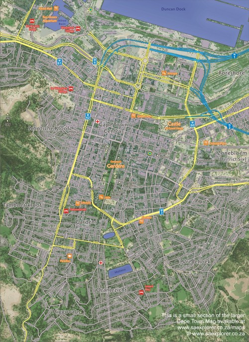 Free Cape Town City Centre Map